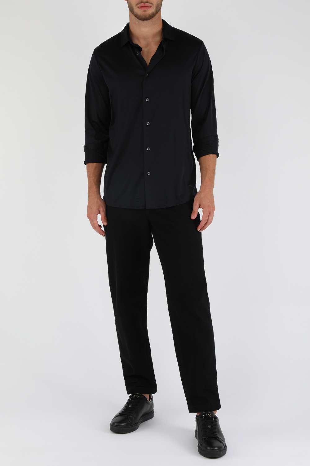 חולצת כותנה מכופתרת